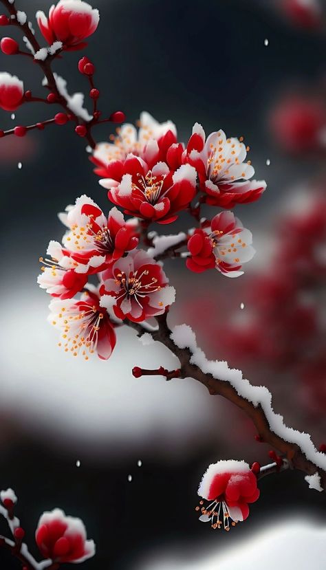 Plum Blossom Wallpaper, Sakura Trees, Holiday Iphone Wallpaper, Blossom Wallpaper, Red Cherry Blossom, Cherry Blossom Wallpaper, Chinese Flower, Iphone Dynamic Wallpaper, Flowers Wallpapers