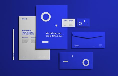 Iqonic — Branding :: Behance Bank Branding, Stationary Branding, Visual Identity System, Tech Branding, Financial Logo, Stationary Design, Branding Mood Board, Stationery Mockup, Web Development Company