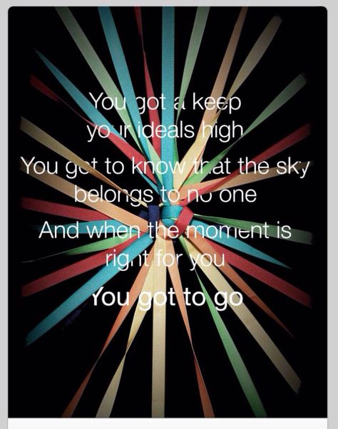 You got to keep your ideals high You got to know that sky belongs to no one And when the moment is right for you You got to go Edm Lyrics, Edm Quotes, How To Be Single, Online Piano Lessons, A State Of Trance, Rave Music, Edm Rave, Folk Rock, Trance Music