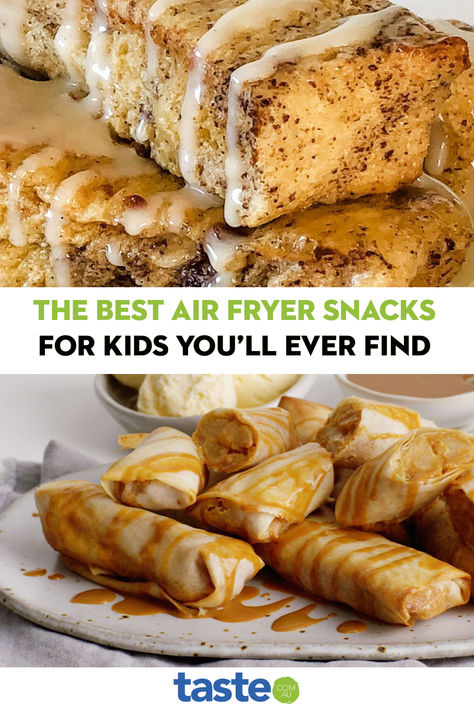 Keep the kids happy and full with these sweet and savoury snack ideas. Make them quickly and easily in your air fryer – the children can even help prep some of them. Don’t forget to freeze some for school lunch boxes later! Air Fryer Snacks For Kids, Air Fryer Snacks, School Lunch Boxes, The Best Air Fryer, Best Air Fryer, Snacks For Kids, Best Air Fryers, School Lunch Box, Bread Roll