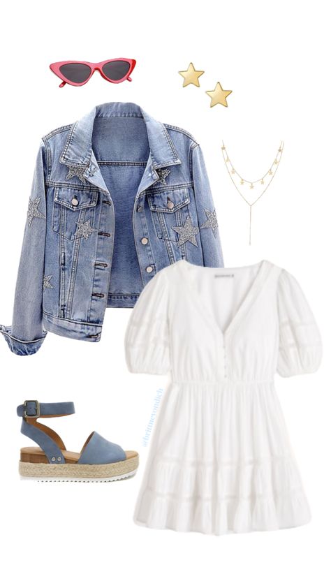 Summer Outfit @brittneyondich #outfitinspo #mdw #fourthofjuly Found On Amazon, Top Pick, Summer Outfit, Cute Dresses, Style Fashion, White Dress, Summer Outfits, Outfit Inspo, Dresses