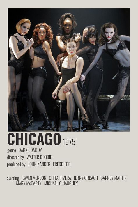 Chicago Broadway Aesthetic, Chicago The Musical Costumes, Chicago Musical Inspired Outfits, Chicago Musical Poster, Broadway Musicals To Watch List, Chicago Movie Aesthetic, Chicago Aesthetic Musical, Musical Posters Broadway, Chicago Musical Costume