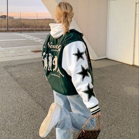 Jacket Outfit, Baseball, Green, Instagram