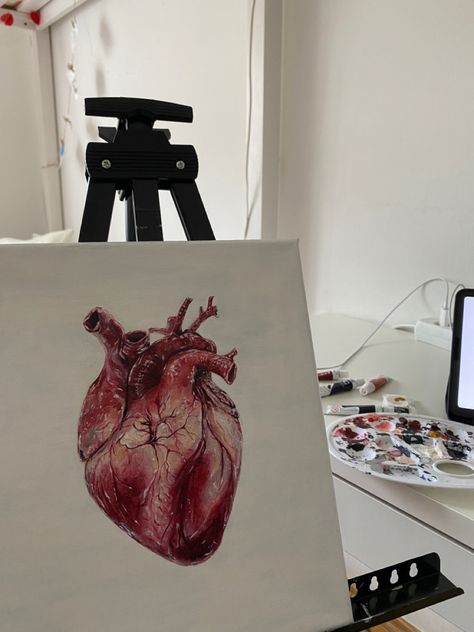 -acrylic paint
-canvas 
-painting
-heart painting
-human heart painting Human Heart Painting Aesthetic, Realistic Heart Painting On Canvas, Human Heart Canvas Painting, Human Heart Realistic, Acrylic Paint Heart Ideas, Hand Holding Heart Painting, Human Heart Painting On Canvas, Human Heart Drawing Aesthetic, Heart Organ Painting