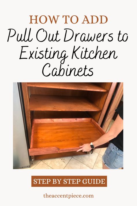 Pull Out Drawers In Cabinets, Drawers In Cabinets, Drawers In Kitchen, Diy Pull Out Shelves, Face Frame Cabinets, Kitchen Cabinet Shelves, Diy Cabinet Doors, Cabinet Shelves, Old Kitchen Cabinets