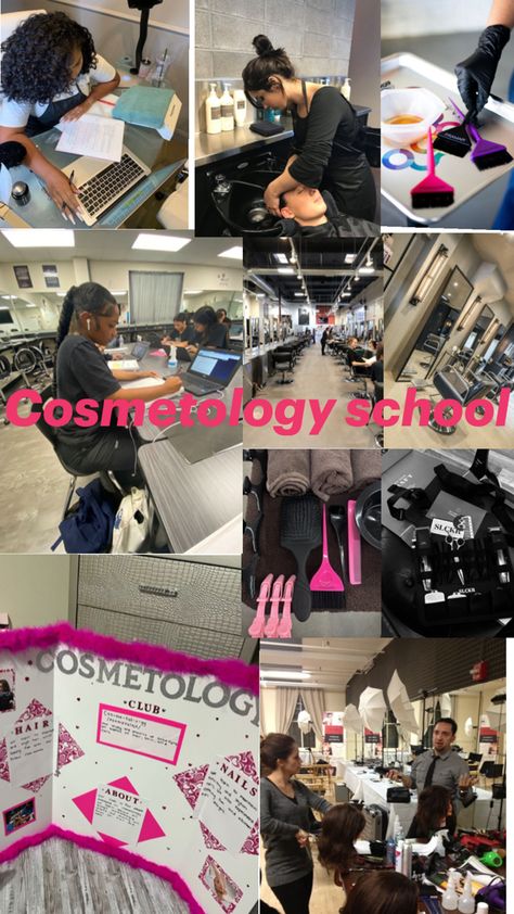 Cosmetology Black Women, Hairstylist Aesthetic Vision Board, Cosmetology Wallpaper, Hair Stylist Aesthetics, Cosmotology Pictures Aesthetic, Cosmetology School Aesthetic, Cosmetologist Aesthetic, Cosmetology Aesthetic, Hairstylist Career