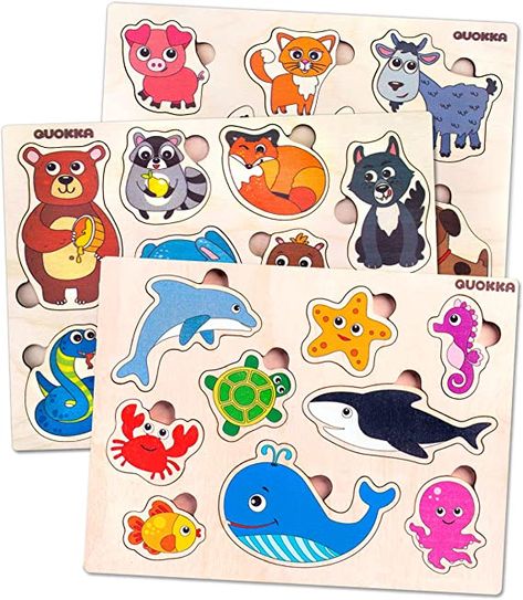 Toddler Puzzles, Toddler Presents, Animal Learning, Games For Boys, Jigsaw Puzzles For Kids, Educational Toys For Toddlers, Easy Toddler, Learning Shapes, Puzzles For Toddlers