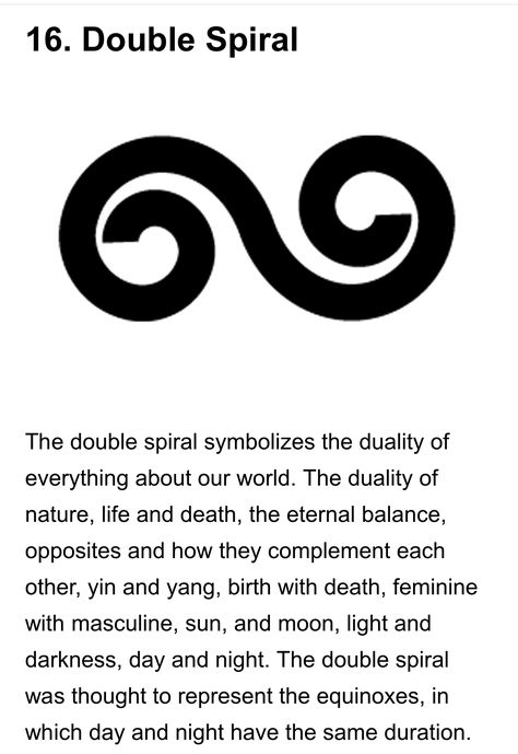 Question Mark Tattoo Meaning, Spiritual Henna Tattoos, Double Spiral Meaning, Double Spiral Tattoo, Mind Body Soul Tattoo, Henne Tattoo, Spiral Tattoos, Symbols And Meanings, Spiritual Symbols