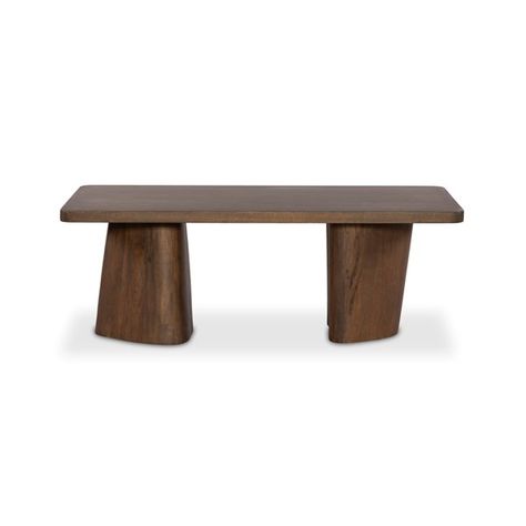 Living Room | Myla Coffee Table-Aged Brown Abstract Coffee Table, Mango Wood Coffee Table, Brown Coffee Table, Modern Centerpieces, Coffee Tables For Sale, Dining Benches, Contemporary Living Spaces, Wood Coffee Table, Coffee Table Wayfair