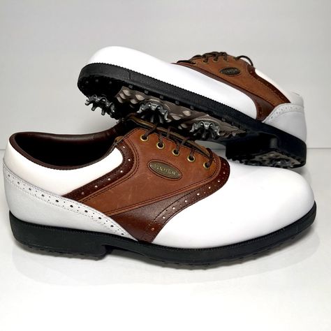 Brand New Golf Cleats Perfect Pair Of Golf Shoes With Great Cleat Tread Mens Golf Shoes, Footjoy Golf Shoes, Classic Golf, Golf Shoes Mens, Navy Leather, Mens Golf, Golf Shoes, Suede Shoes, Green Leather