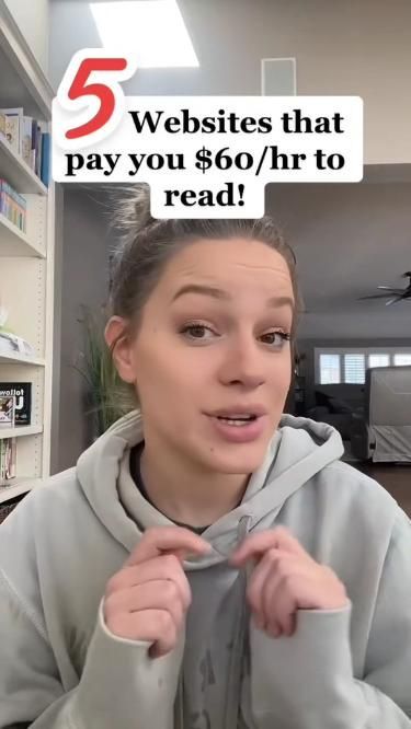 Get Paid To Read Books At Home $60 Per Hour Websites To Read Books, Work From Home Careers, Apps That Pay, Money Makeover, Earn Money Online Fast, Student Jobs, Money Life Hacks, Money Making Hacks, Starting A New Job