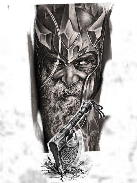 Tattoo odine | Viking warrior tattoos, Viking tattoo sleeve, Warrior tattoos Tattoos Viking, Viking Tattoos For Men, Thor Tattoo, Stammestattoo Designs, Underarm Tattoo, Viking Warrior Tattoos, Norse Mythology Tattoo, Gladiator Tattoo, Valkyrie Tattoo