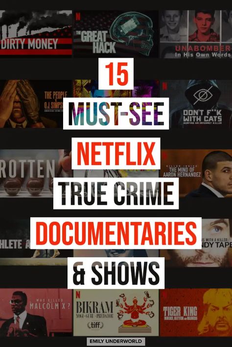 Looking for something to watch on Netflix? Here are 15 Must-See Netflix True Crime Shows and Documentaries. These range from docuseries to dramatisations. Scary Documentaries, Good Documentaries To Watch, Best Documentaries On Netflix, Netflix Shows To Watch, Netflix Codes, Netflix Movies To Watch, Good Movies On Netflix, Movie To Watch List, Tv Series To Watch