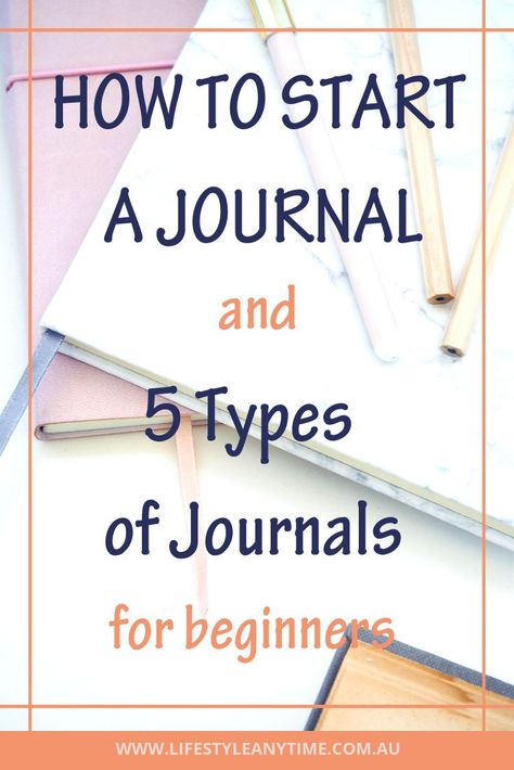 How to start journaling. 5 types of journals to start as a beginner and for personal growth. Writing in a journal every day is great for personal development and healing. Journaling tips for beginners. #journalling #journalingtips #journal  #startajournal Types Of Journals Ideas, Ways To Start A Journal, Different Types Of Journals, Spiritual Journaling, Start A Journal, Journals Ideas, Diet Diary, Journaling Tips, Gratitude Journals