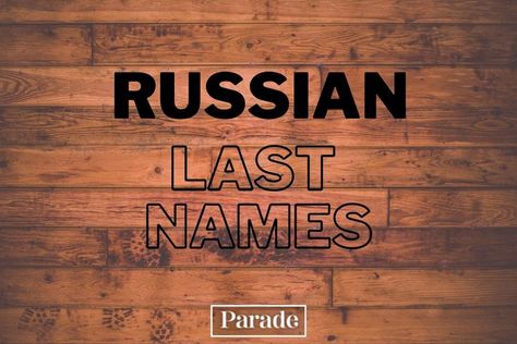 Russian Last Names, Last Names And Meanings, Last Names List, Surname List, Last Names For Characters, Names And Their Meanings, Ideas Name, Names And Meanings, Writing Inspiration Prompts