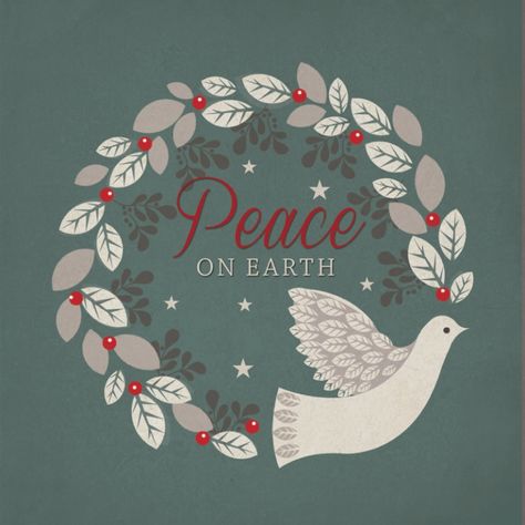 Dove Christmas Card, Peace On Earth Christmas, Unique Christmas Card, Peaceful Christmas, Christian Christmas Cards, Peace Christmas, Christmas Peace, Charity Christmas Cards, A Very Merry Christmas