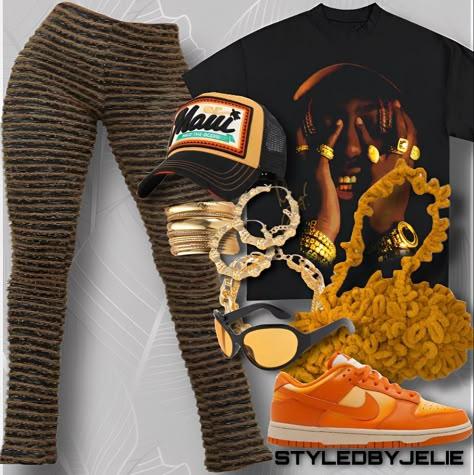 Outfits In Houston, Orange Outfit Ideas Black Women, Fasion 2023 Fall, Homecoming Outfits Black Women, Day Party Outfit Black Women, Brunch Outfit Black Woman, Exotic Outfits, Cute Birthday Outfits, Boujee Outfits