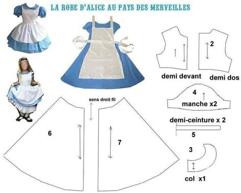 Alice Costume, Alice Cosplay, Alice In Wonderland Dress, Wonderland Dress, Alice In Wonderland Costume, Wonderland Costumes, Costume Patterns, Couture Mode, Cosplay Diy