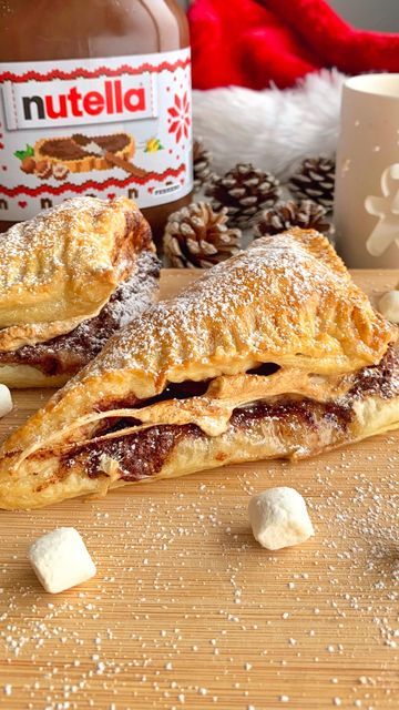 Nutella Marshmallow Puff Pastry, Nutella Puff Pastry, Frozen Bread Dough, Pastry Tart, Nutella Recipes, Pastry Sheets, Tasty Baking, Marshmallow Fluff, Puff Pastry Recipes