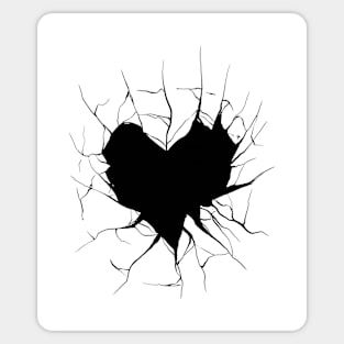 Black heart - Heart - T-Shirt | TeePublic Shattered Heart, Black Heart, Black And White, Black