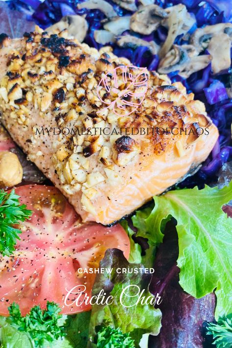 Keto Seafood, Arctic Char, Easy Seafood, Purple Cabbage, Fish Dinner, The Onion, Carb Meals, Easy Delicious, Seafood Dishes