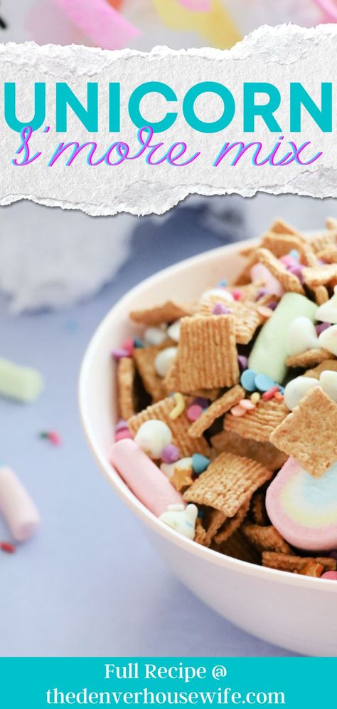 Unicorn Snacks, Art Party Foods, Unicorn Birthday Party Food, Dinosaur Party Food, Party Mix Snacks, Unicorn Party Food, Kids Party Snacks, Camp Snacks, Unicorn Treats