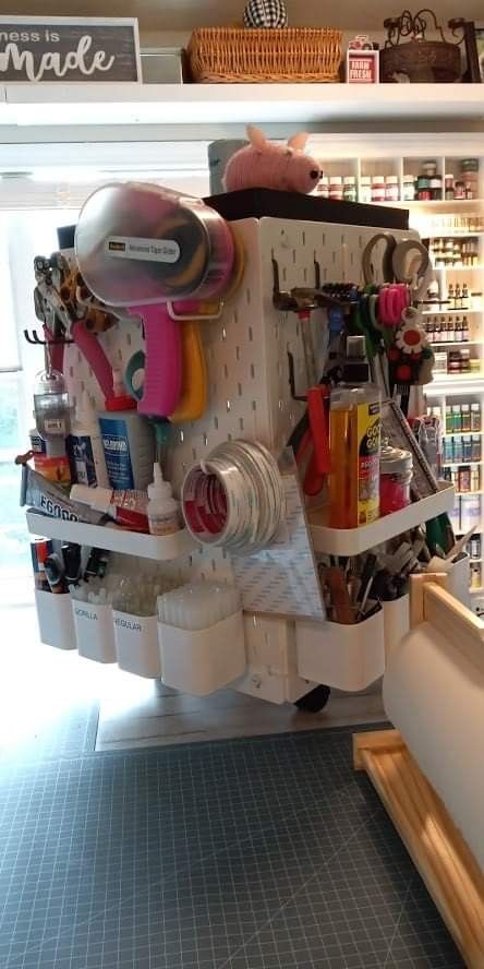 Studio Storage, Mobile Craft, Craft Space, Ikea Furniture Hacks, Ikea Hackers, Craft Desk, Craft Room Storage, Furniture Hacks, Craft Room Organization