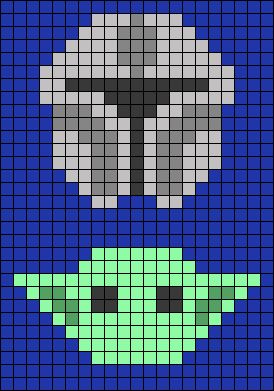 Yoda Perler Beads Pattern, Mandalorian Alpha Pattern, Mandalorian Crochet Blanket, Mandalorian Cross Stitch, Star Wars Alpha Pattern, Star Wars Blanket Crochet, Alpha Patterns Star Wars, Star Wars Graphgan Crochet, C2c Crochet Star Wars Blanket