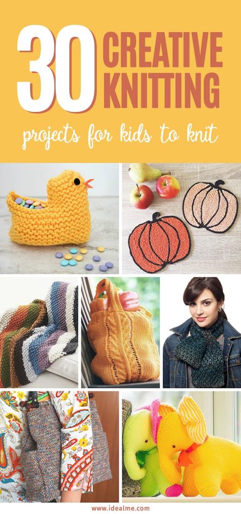 These #knittingprojects are super easy and suitable for kids to make, but you’re going to love them too. #kidscraft #knittingpatterns #knitpatterns Fun Beginner Knitting Projects, Easy Beginner Knitting Projects, Easy Things To Knit, Simple Knitting Projects For Beginners, Easy Things To Knit For Beginners, Quick Knit Gifts, Fun Knitting Projects, Easy Knitting Projects For Beginners, Simple Knitting Projects