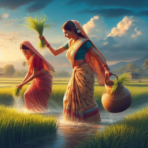 Dance Cartoon, Style Dance, Indian Women Painting, Cute Couple Dancing, Amazing Facts For Students, Royal Beauty, Cute Couple Dp, Village Photography, Indian Village