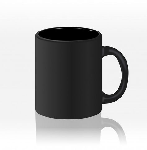 Template ceramic clean black mug with a matte effect Premium Vector Black Mug Designs, Mug Mockup Free, Logo Mockup Design, Luxury Paper Bag, Technology Design Graphic, Graphic Design Mockup, Paper Bag Design, Design Mockup Free, Fashion Design Template