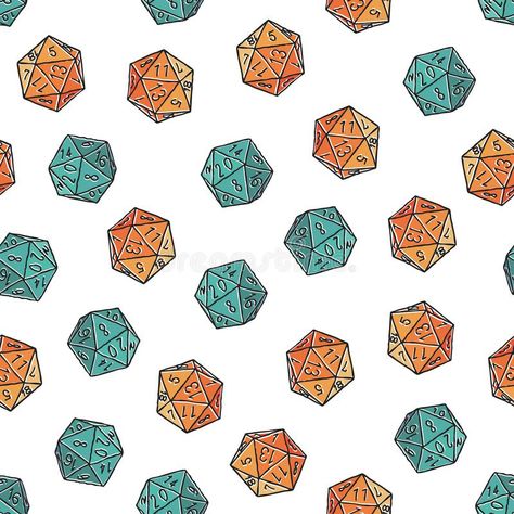 D20 Pattern, Colorful Illustration, Light Background, Lights Background, Shirt Ideas, Textures Patterns, Stock Illustration, White Background, Stock Vector