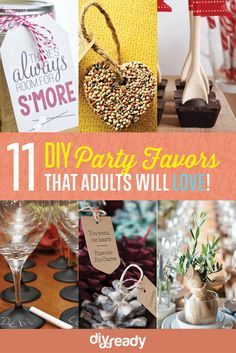 Easy Birthday Crafts, Adult Party Favor Ideas, Giftable Crafts, Homemade Party Favors, Leader Gifts, Inexpensive Party Favors, Adult Birthday Favors, Sister Gifts Diy, Dinner Party Favors