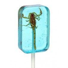 Scorpion Sucker Scorpion Lollipop, Fear Factor Party, Real Scorpion, Jelly Belly Beans, Edible Insects, Candy Lollipops, Licorice Candy, Laffy Taffy, Fear Factor