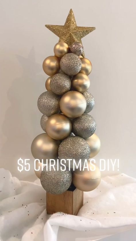 Lexi Combs | Wedding DIYS(@lexi.diy) on TikTok: What’s your favorite thing about Christmas?!🎄🥺✨ #easydiy #christmasdiy #dollartreediy #christmasdiy Christmas Themes Decorations, Diy Christmas Decorations Easy, Xmas Diy, Holiday Crafts Christmas, Christmas Crafts Decorations, Xmas Decor, Christmas Centerpieces, Christmas Deco, Xmas Crafts