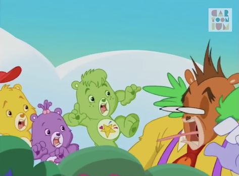 Care Bears: Adventures in Care-A-Lot: Ice Creamed (Grizzle) (episode this 10) Care Bear, Care Bears, Pikachu, Bears, Fictional Characters