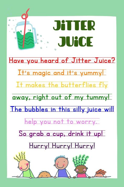 Poem Anchor Chart, Jitter Juice, Preschool First Day, Beginning Of Kindergarten, Chart Paper, Weary Soul, Boost Memory, Colorful Places, Glamour Nails