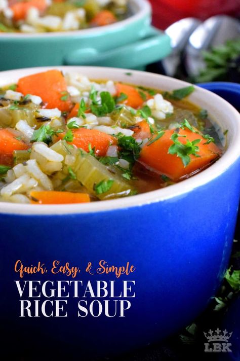 Vegetable Rice Soup Vegetarian, Veggie Soup With Rice, Rice Soup Vegetarian, Rice Vegetable Soup, Ancestral Eating, Vegetable Rice Soup, Diet Soups, Vegetables And Rice, Soup Vegetarian