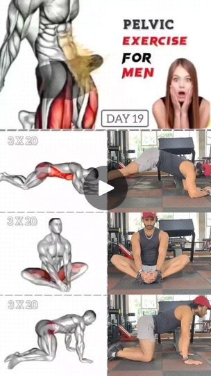 Pelvic Stretches, Lower Workout, Kegel Exercise For Men, Abs Cardio, Gym Workout Guide, Body Massage Techniques, Bodybuilding Workout Plan, Abs Workout Gym, Pelvic Floor Exercises