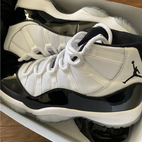 Real Authentic Jordan 11 Concord Size 10US Retro 11 Concord, Jordan 11 Concord, Authentic Jordans, Retro 11, Jordan 11 Retro, Jordan 11, Dream Shoes, Shoe Obsession, Sneaker Head