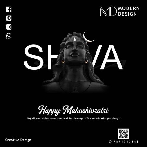 May Lord Shiva shower his blessings on you and your family. May happiness and peace surround you with his eternal love and strength. #MahaShivratri #HarHarMahadev #Bless #Hinduism #LordShiva Mahashivratri Post, Shiva Images, Happy Mahashivratri, Happiness And Peace, Maha Shivratri, Lord Shiva Statue, Motion Design Video, Shiva Statue, Design Video