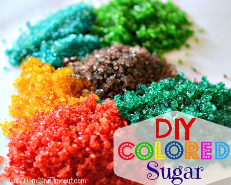 How To Make Your Own Colored Sugar - Mom On Timeout Colored Sugar, Black Sugar, Sugar Sprinkles, Gateaux Cake, Cake Decorating Tips, Baking Tips, Gum Paste, Let Them Eat Cake, Just Desserts