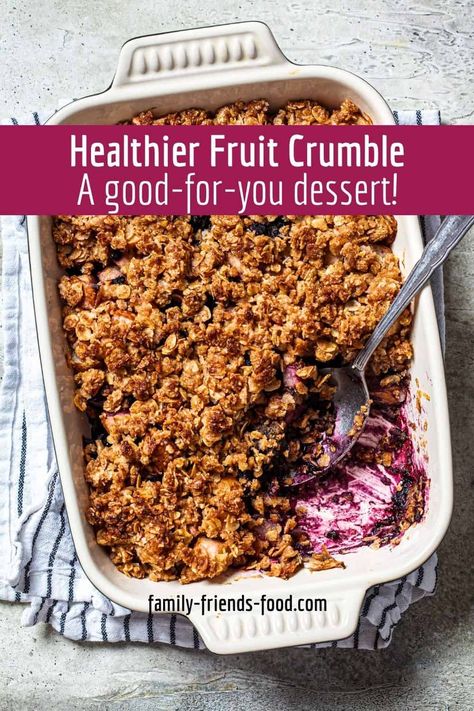 Healthy Fruit Crumble, Fruit Crumble Recipe, Banoffee Pie Recipe, Comfort Food Desserts, Dessert Pie Recipes, Dessert Pie, Fruit Crumble, Sweet Fruit, Crumble Recipe