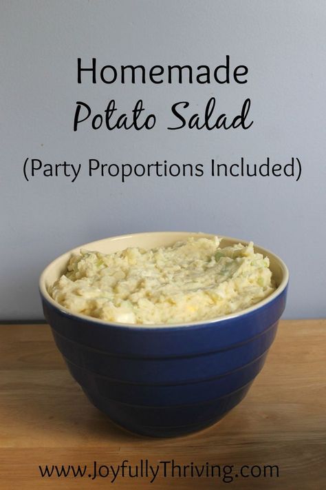 Potato Salad For A Crowd, Big Recipes, Hosting Food, Potatoes Dishes, Salad For A Crowd, Homemade Potato Salad, Making Potato Salad, Homemade Potato Salads, Potatoe Salad