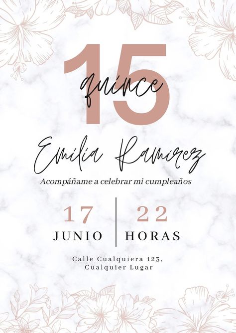 Pastel Template, Using Canva, 23rd Birthday, 14th Birthday, Color Cafe, 15th Birthday, Coffee And Books, Free Birthday Invitations, Wedding Invitation Design