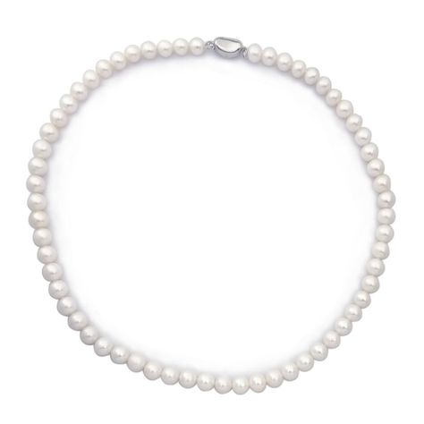 PRICES MAY VARY. FRESHWATER PEARL NECKLACE: Real Genuine Freshwater Cultured Pearls with a 925 sterling silver plated Clasp - the epitome of elegance in pearl necklace design. good luster and smooth surface with natural flaw, the image may show slight differences in texture, color, size, and shape. PERFECT SIZE: The dainty necklace comes with hand picked cultured freshwater pearls with double knotted between each pearl,18" length Including clasp. it is cadmium, lead and nickel free, soft for ski Pearl Necklace Real, White Beaded Necklaces, Pearl Beaded Necklace, Pearl Strands Necklace, Pearl Necklace Designs, Professional Wear, White Pearl Necklace, Cultured Pearl Necklace, Pearl Necklaces