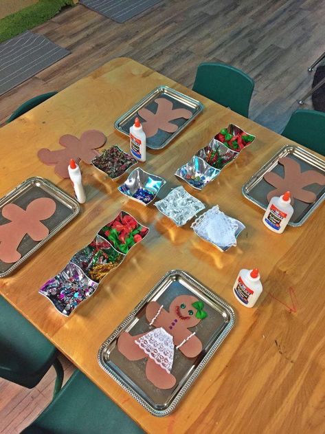 Gingerbread Man Activities, Gingerbread Activities, December Activities, Christmas Kindergarten, Winter Preschool, Christmas School, Daycare Crafts, Preschool Christmas, Christmas Classroom