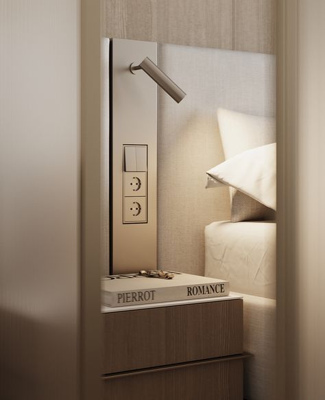 #PPARK100_ANs :: Behance Hotel Headboard, Bali Bedroom, Suite Room Hotel, Hotel Bedroom Design, Bedside Table Design, Headboard With Lights, Bedside Light, Hotel Room Design, Headboard Wall