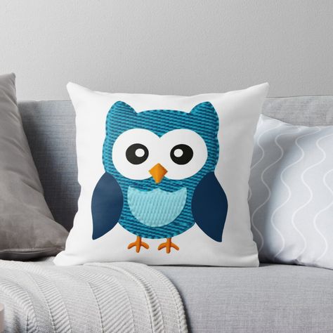 Get my art printed on awesome products. Support me at Redbubble #RBandME: https://www.redbubble.com/i/throw-pillow/Owl-by-MarcSabuncu/54033798.5X2YF?asc=u Owl Clothes, Owl Phone Cases, Owl Throw Pillows, Owl Accessories, Owl Clock, Owl Scarf, Owl Cushion, Owl Blanket, Owl Bags