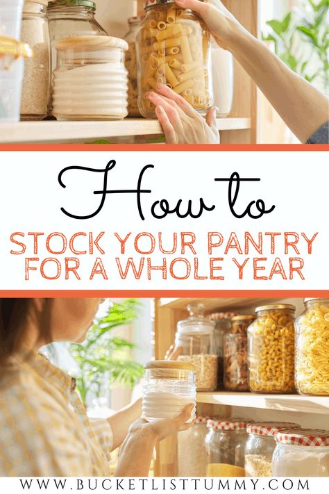 Healthy, shelf-stable pantry recommendations to keep on hand for healthy meals at any time! #pantryfoods #pantrystaples #wholegrains #legumes Year Bucket List, Healthy Pantry Staples, Stocked Pantry, Survival Food Storage, Emergency Preparedness Food, Healthy Pantry, Happy Homemaking, Stock Your Pantry, Canning Food Preservation